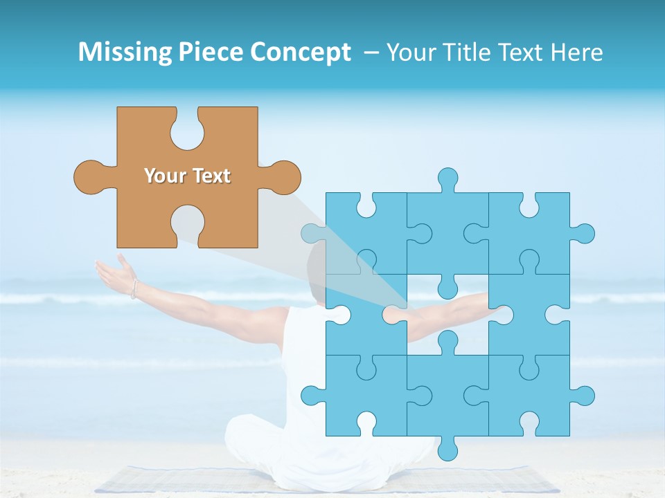 Blue Lotus Male PowerPoint Template