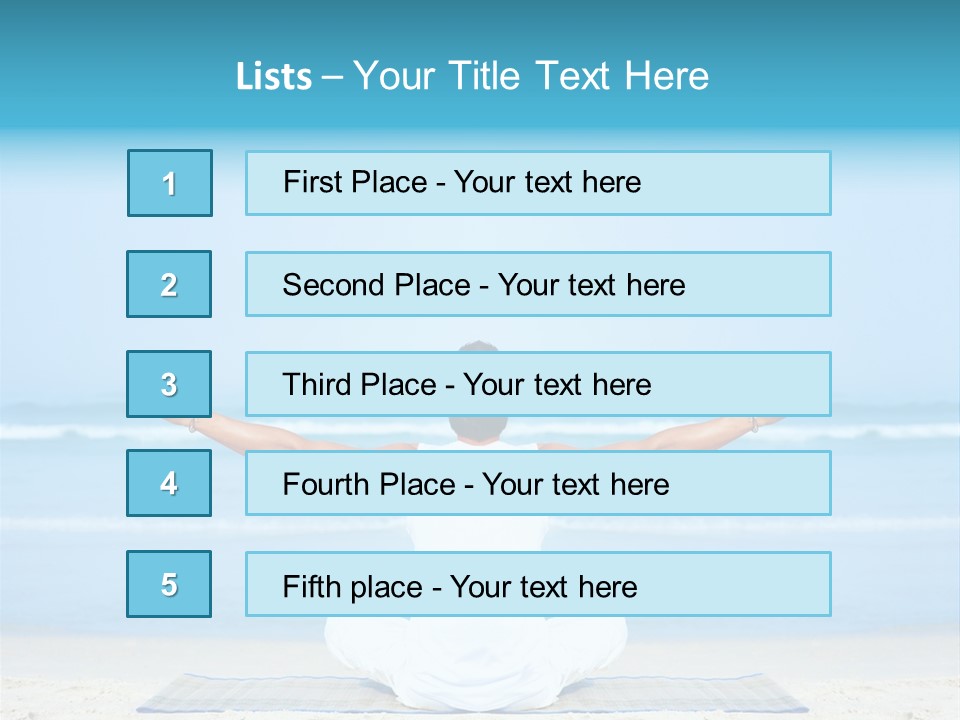 Blue Lotus Male PowerPoint Template