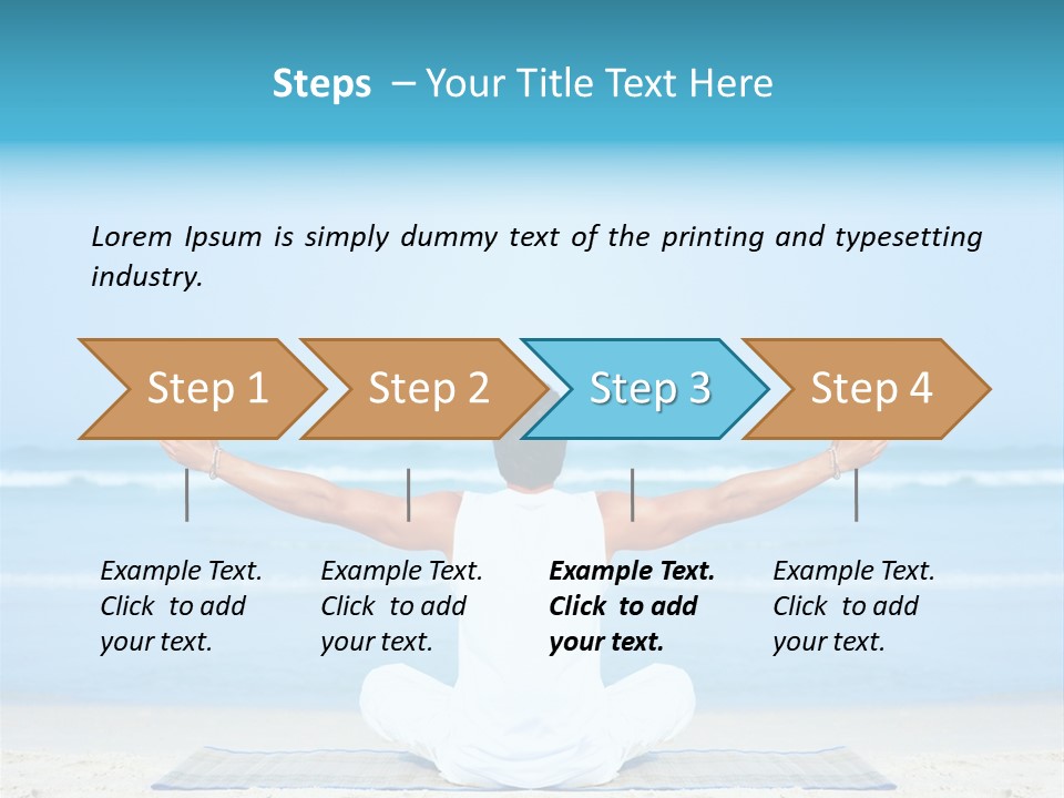 Blue Lotus Male PowerPoint Template