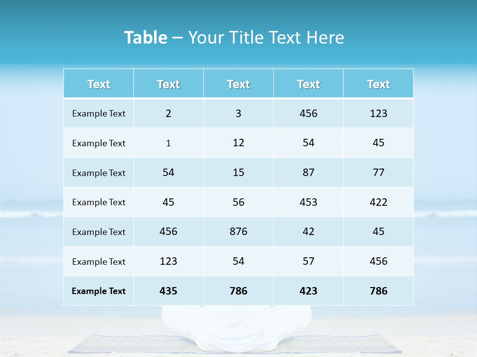 Blue Lotus Male PowerPoint Template