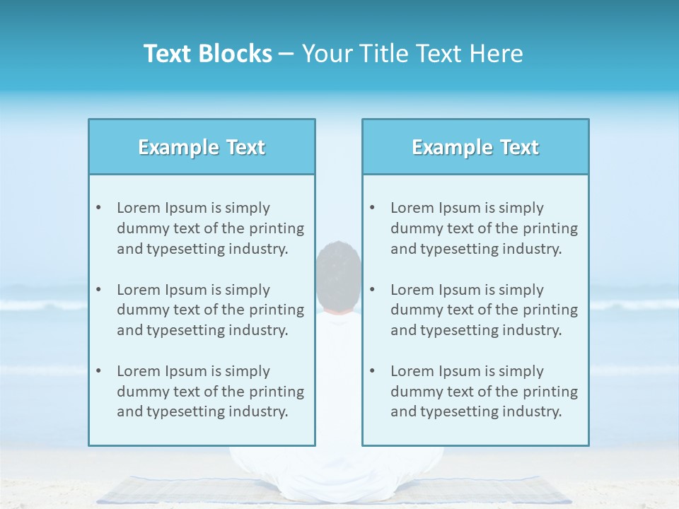 Blue Lotus Male PowerPoint Template