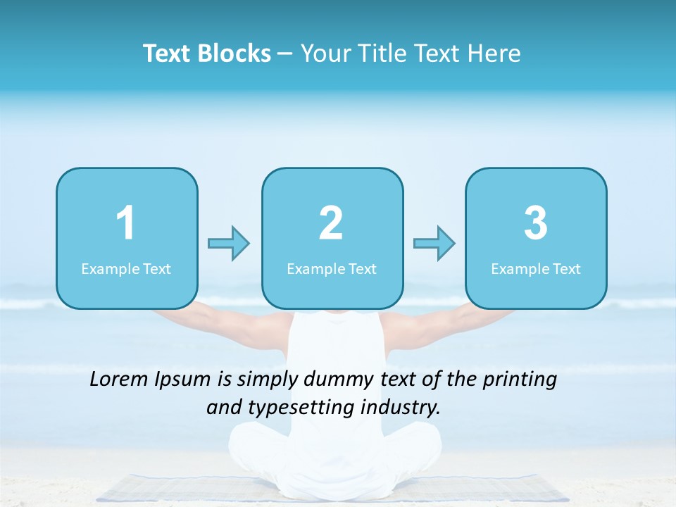 Blue Lotus Male PowerPoint Template