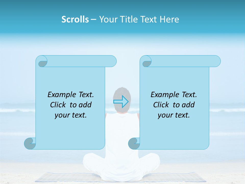 Blue Lotus Male PowerPoint Template