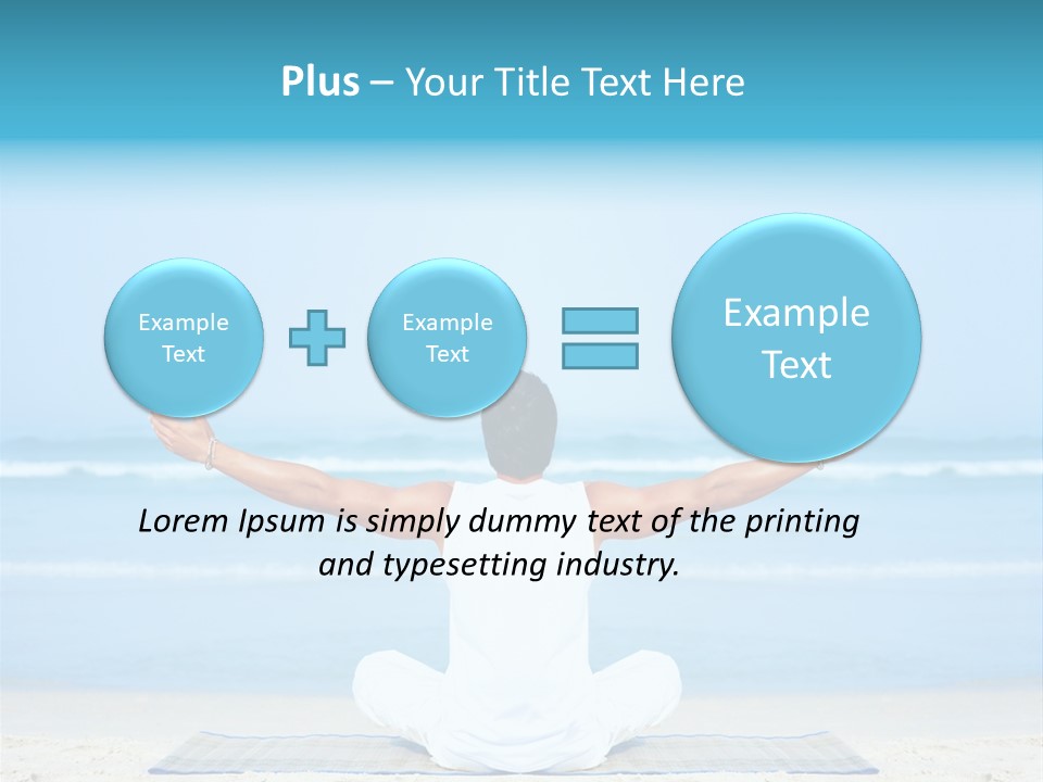 Blue Lotus Male PowerPoint Template