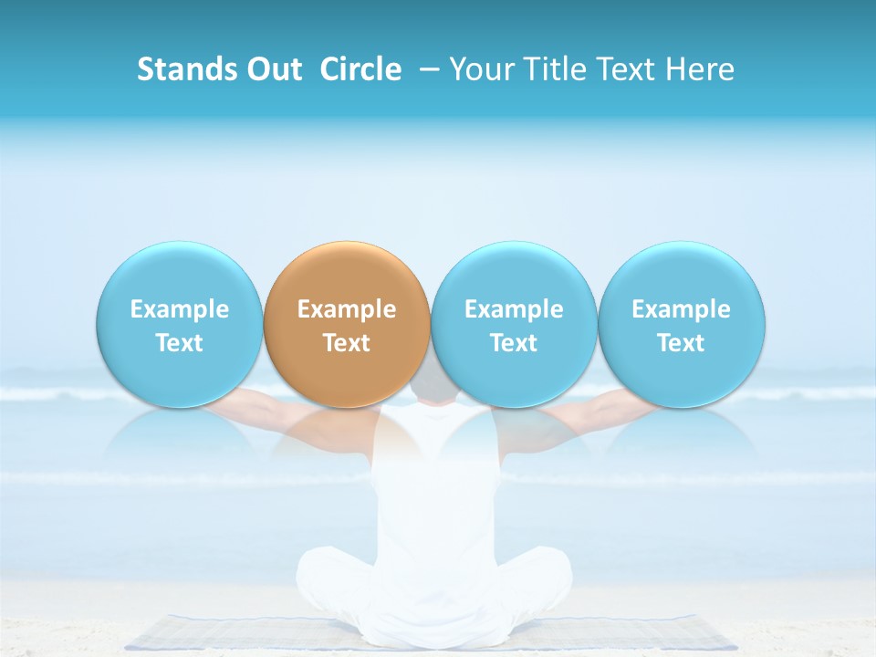 Blue Lotus Male PowerPoint Template