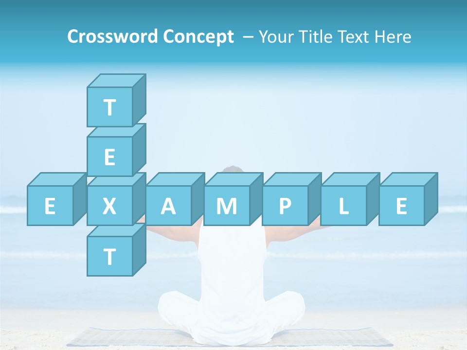 Blue Lotus Male PowerPoint Template