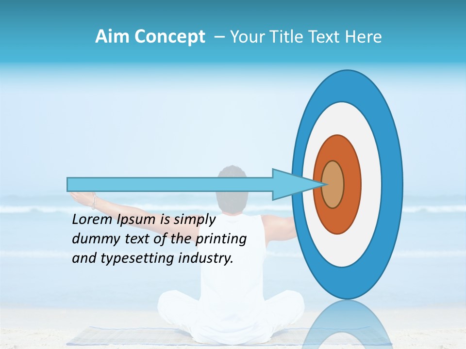 Blue Lotus Male PowerPoint Template