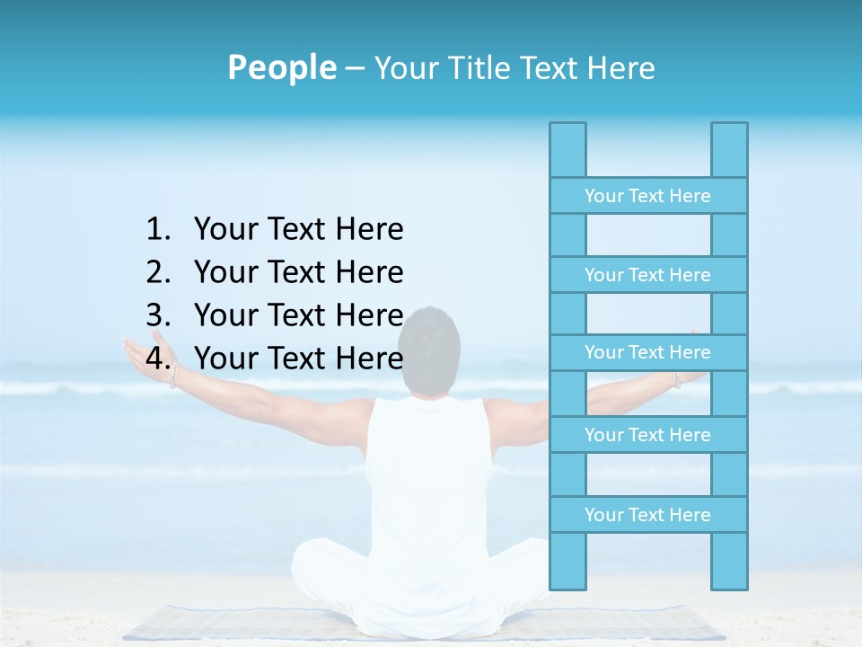 Blue Lotus Male PowerPoint Template