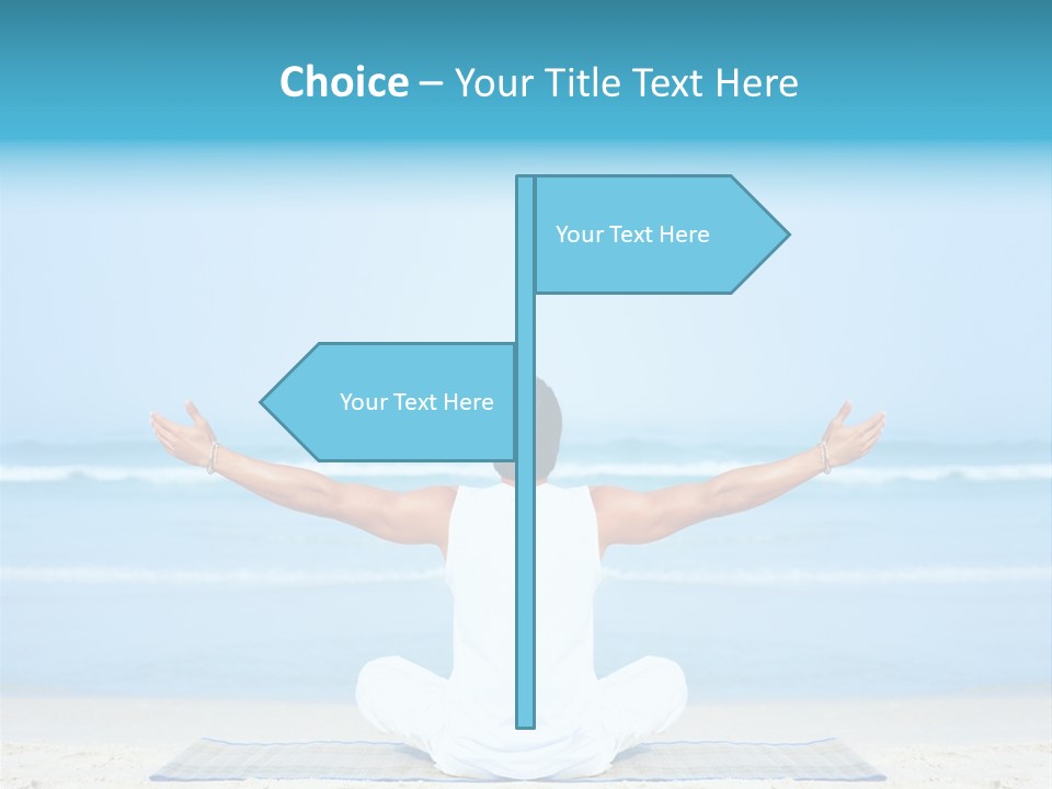 Blue Lotus Male PowerPoint Template