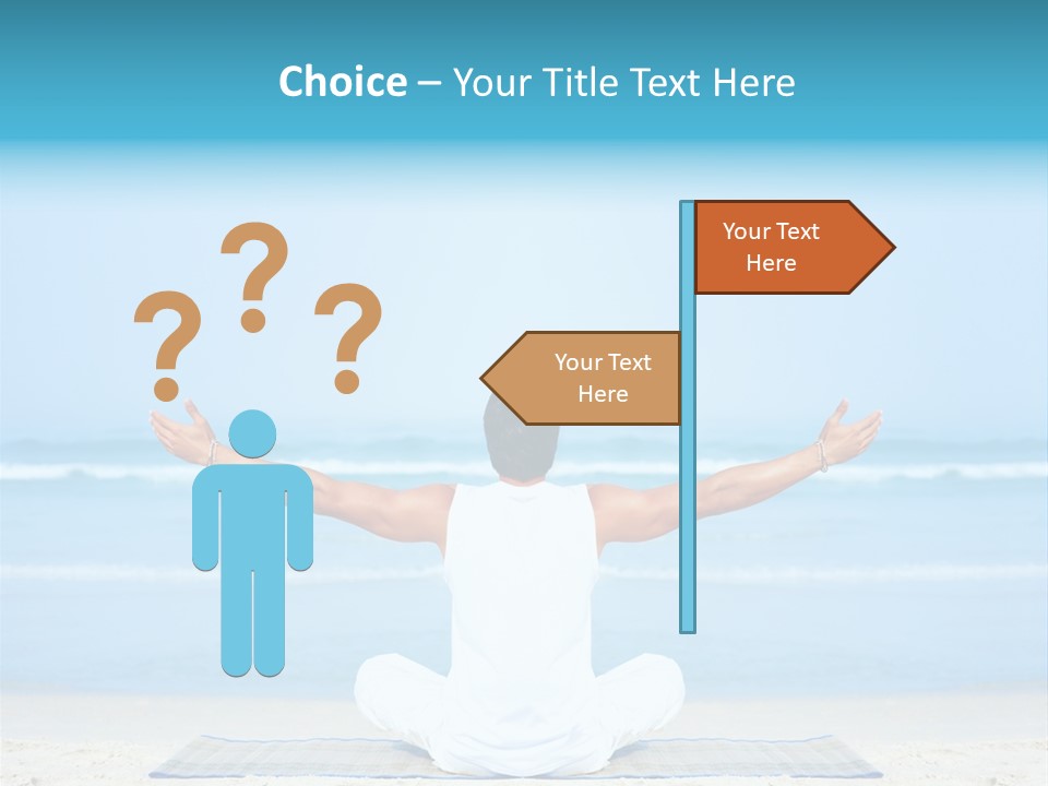 Blue Lotus Male PowerPoint Template