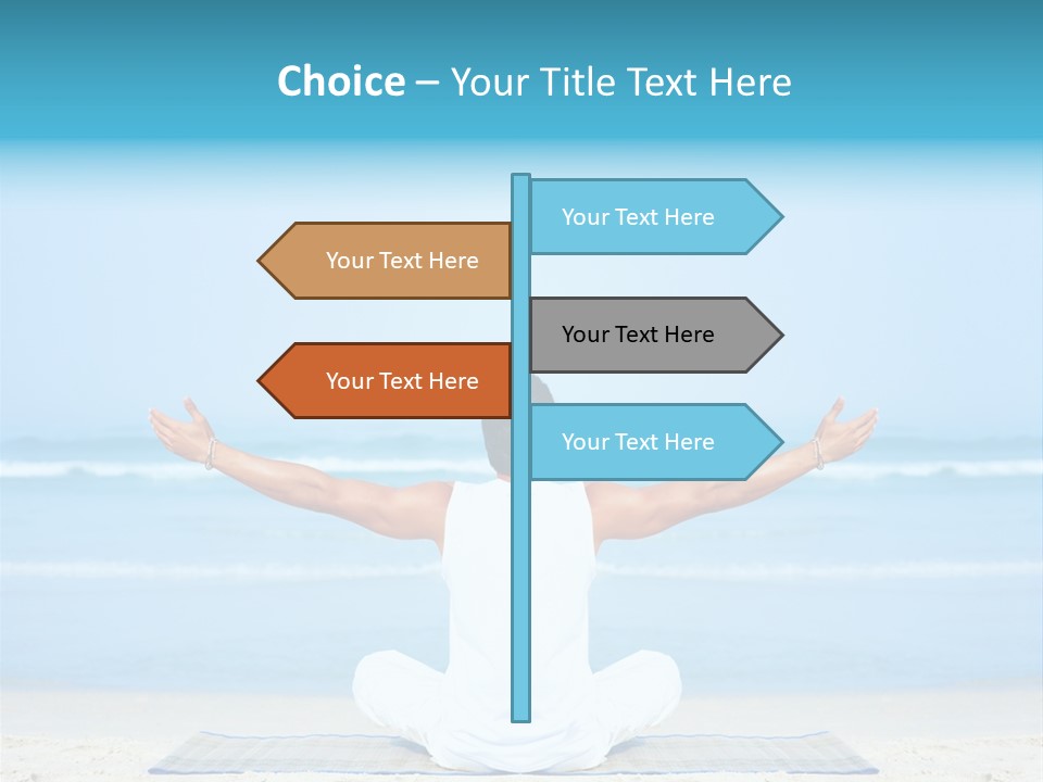 Blue Lotus Male PowerPoint Template