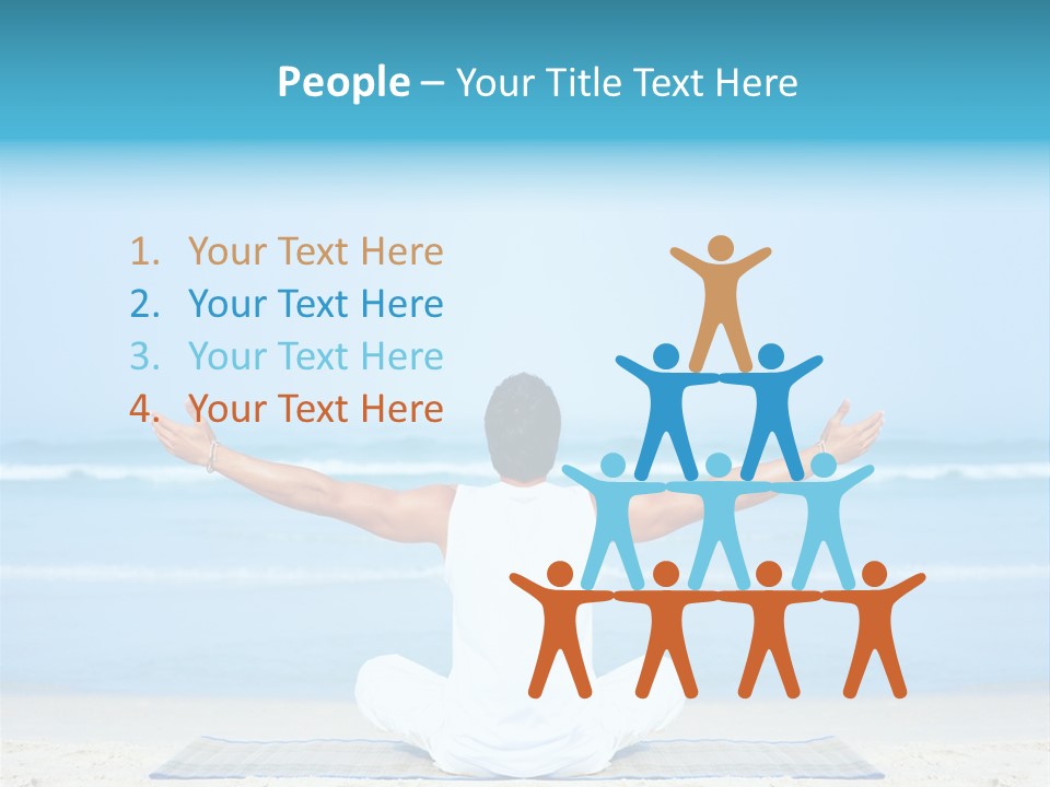 Blue Lotus Male PowerPoint Template