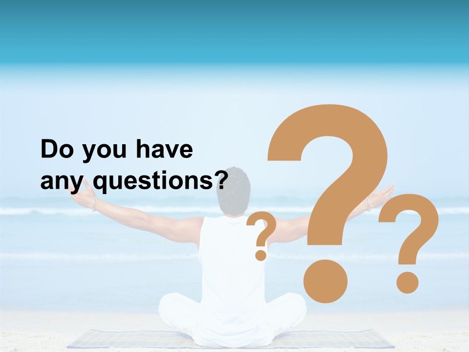 Blue Lotus Male PowerPoint Template