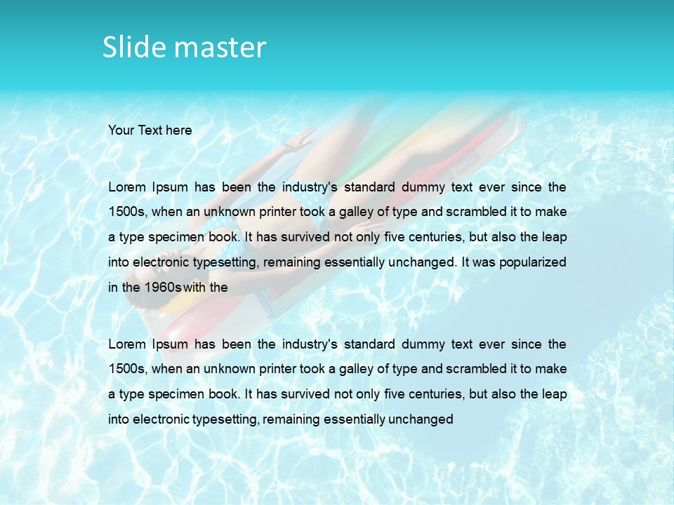 Tranquil Sensual Floating PowerPoint Template