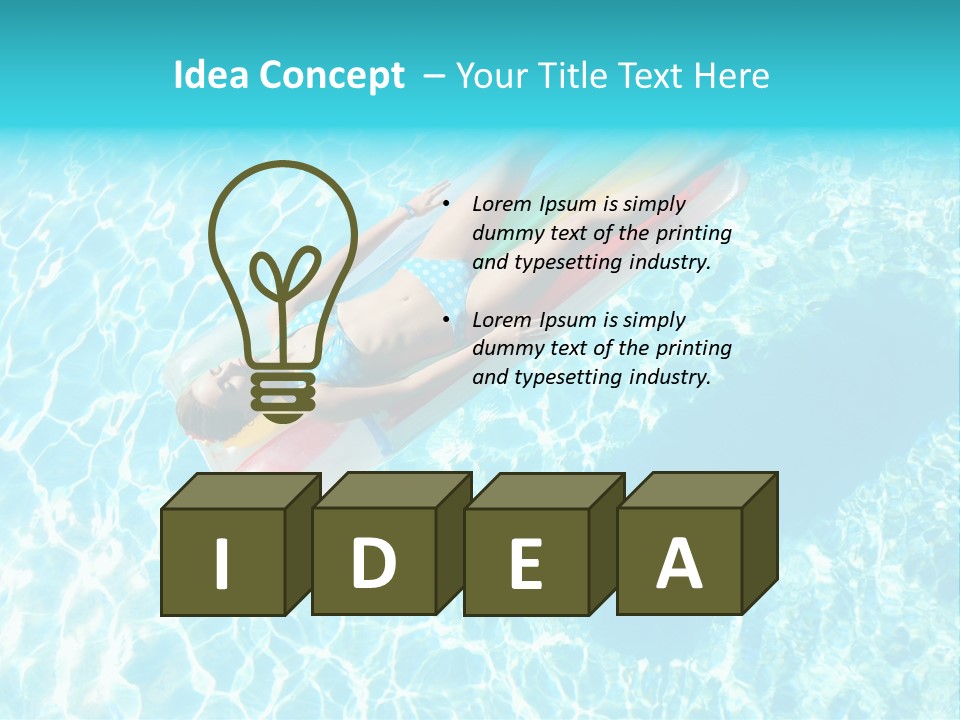 Tranquil Sensual Floating PowerPoint Template