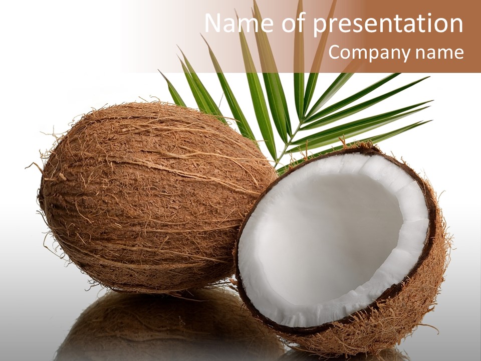 Tropical Husk Milk PowerPoint Template