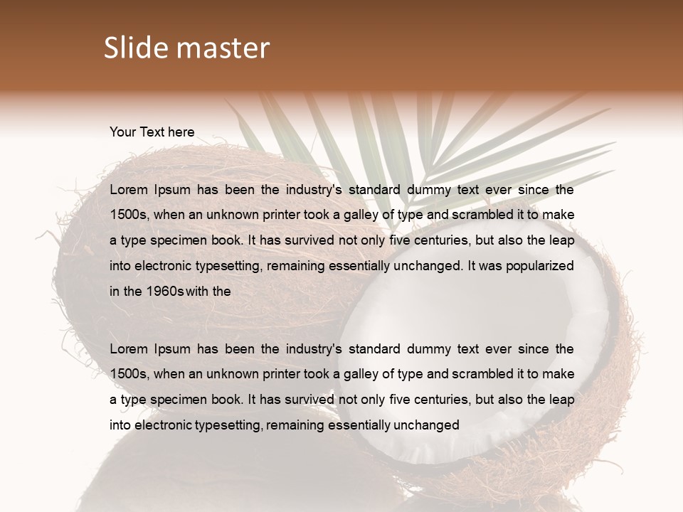 Tropical Husk Milk PowerPoint Template