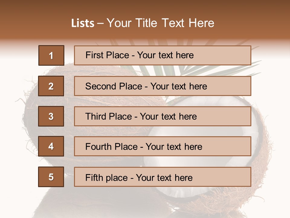 Tropical Husk Milk PowerPoint Template