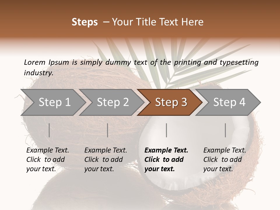 Tropical Husk Milk PowerPoint Template