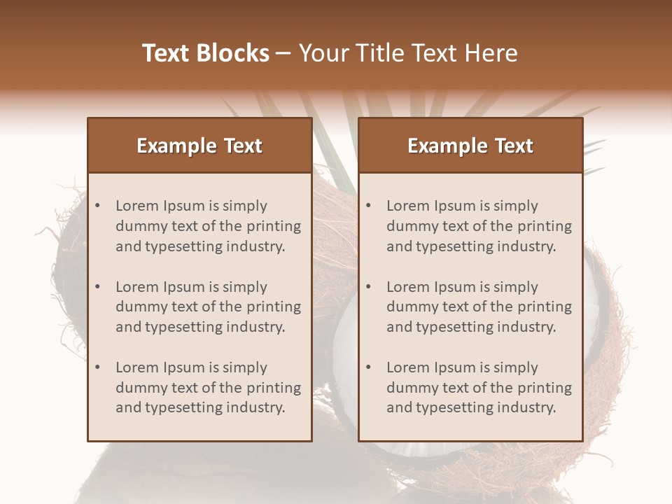 Tropical Husk Milk PowerPoint Template