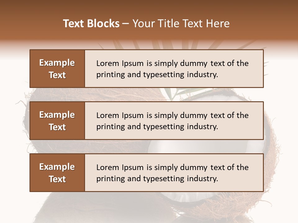 Tropical Husk Milk PowerPoint Template