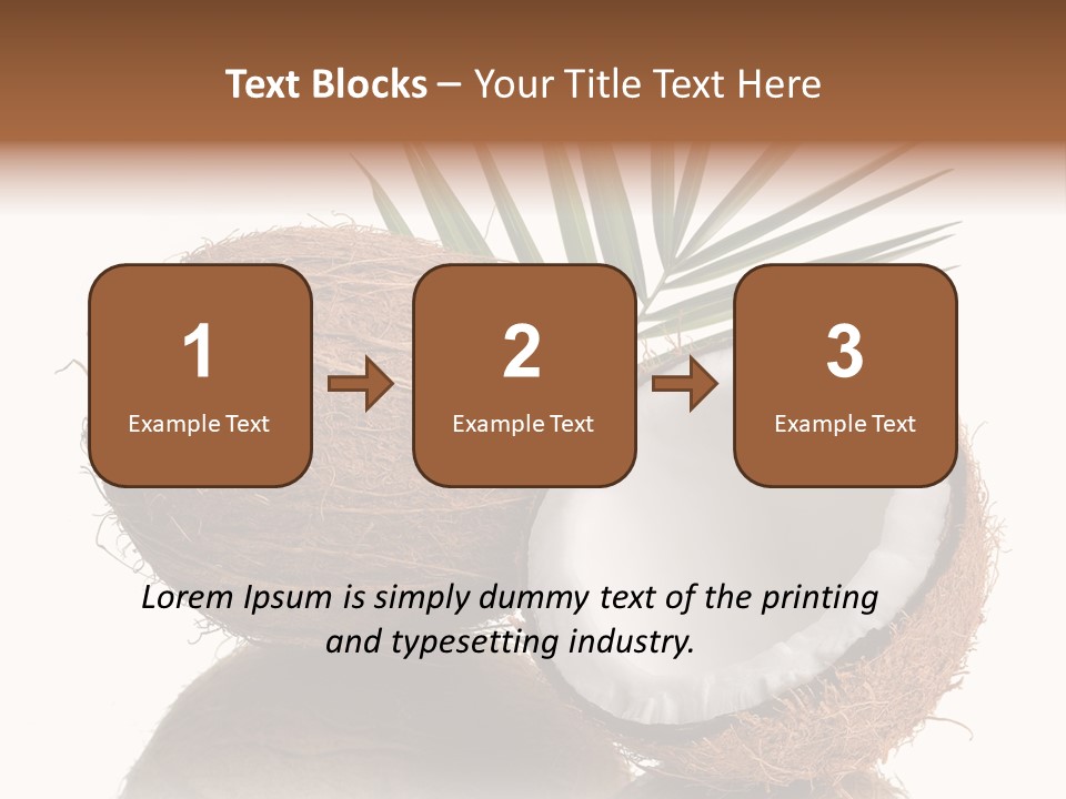 Tropical Husk Milk PowerPoint Template