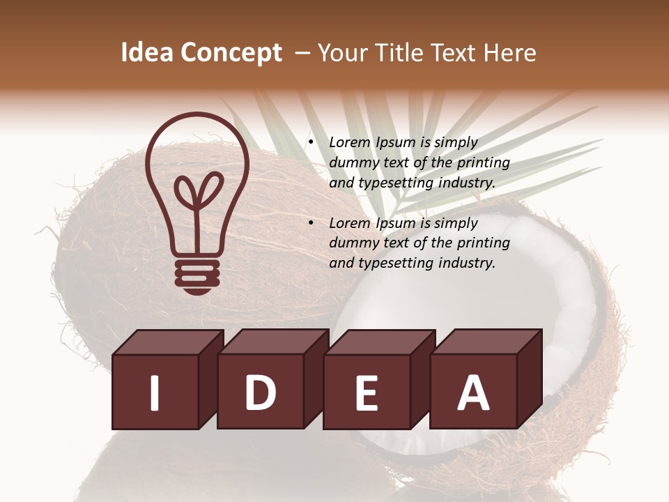 Tropical Husk Milk PowerPoint Template