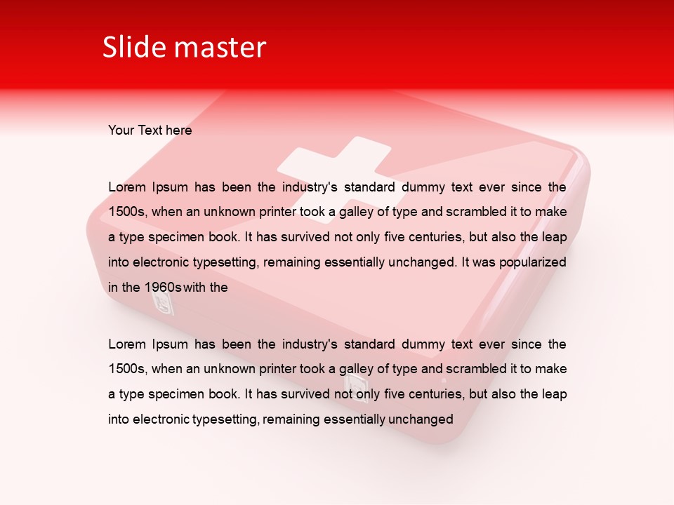 Warning Aid Bandage PowerPoint Template