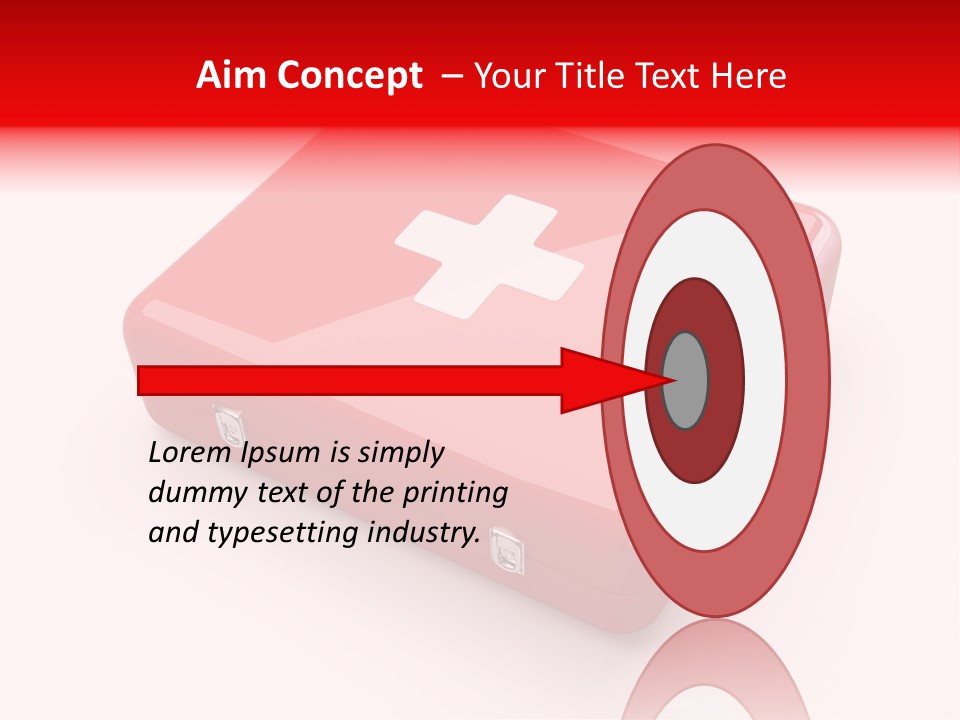 Warning Aid Bandage PowerPoint Template