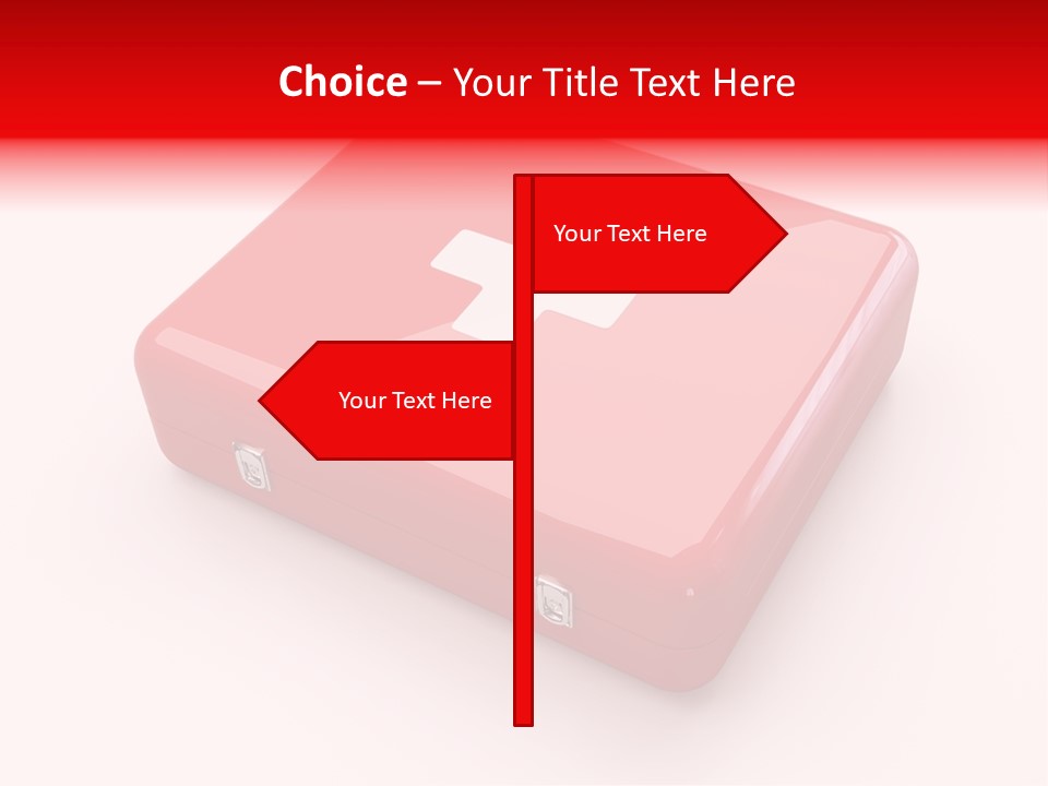 Warning Aid Bandage PowerPoint Template