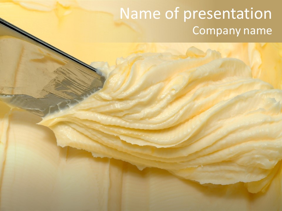 Butter Healthy Eat PowerPoint Template