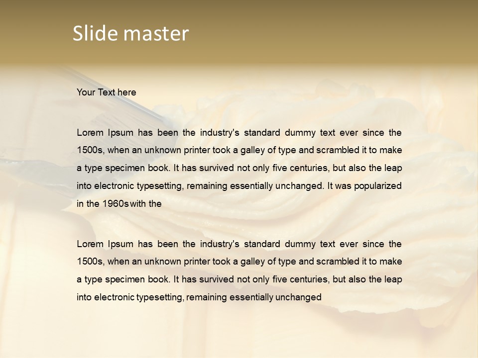 Butter Healthy Eat PowerPoint Template