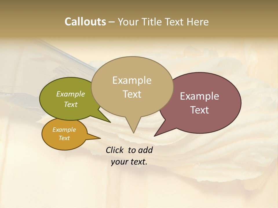 Butter Healthy Eat PowerPoint Template