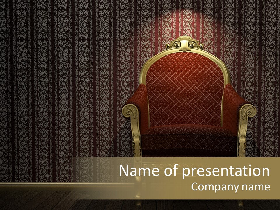 Living Chandelier Luxury PowerPoint Template