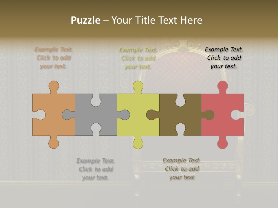 Living Chandelier Luxury PowerPoint Template