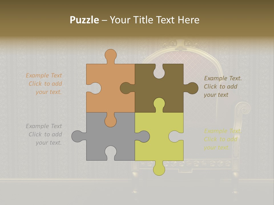 Living Chandelier Luxury PowerPoint Template