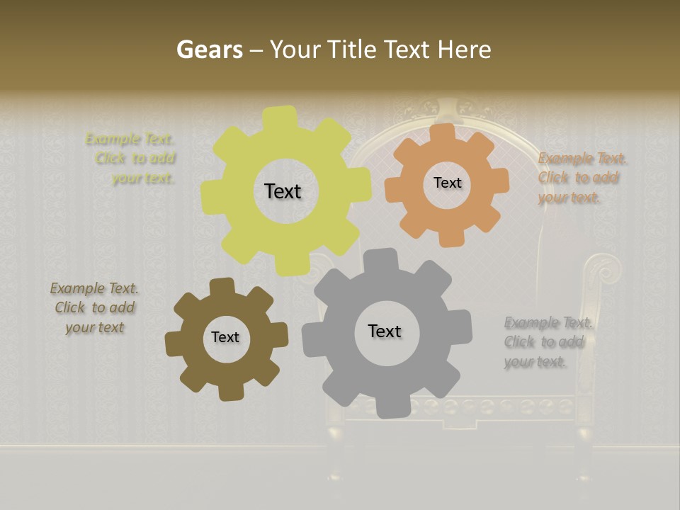 Living Chandelier Luxury PowerPoint Template