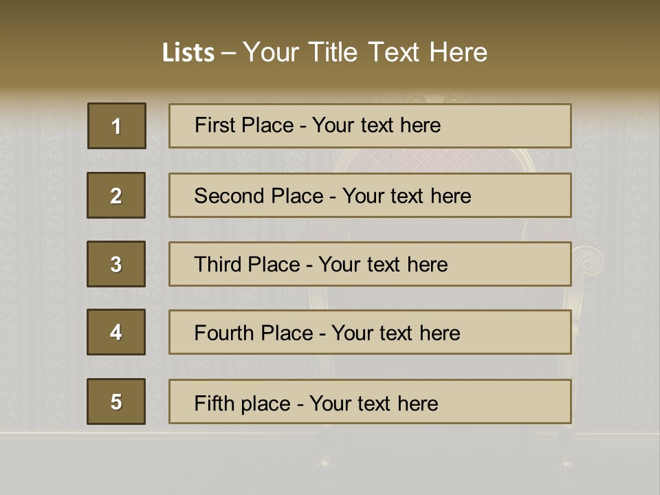Living Chandelier Luxury PowerPoint Template