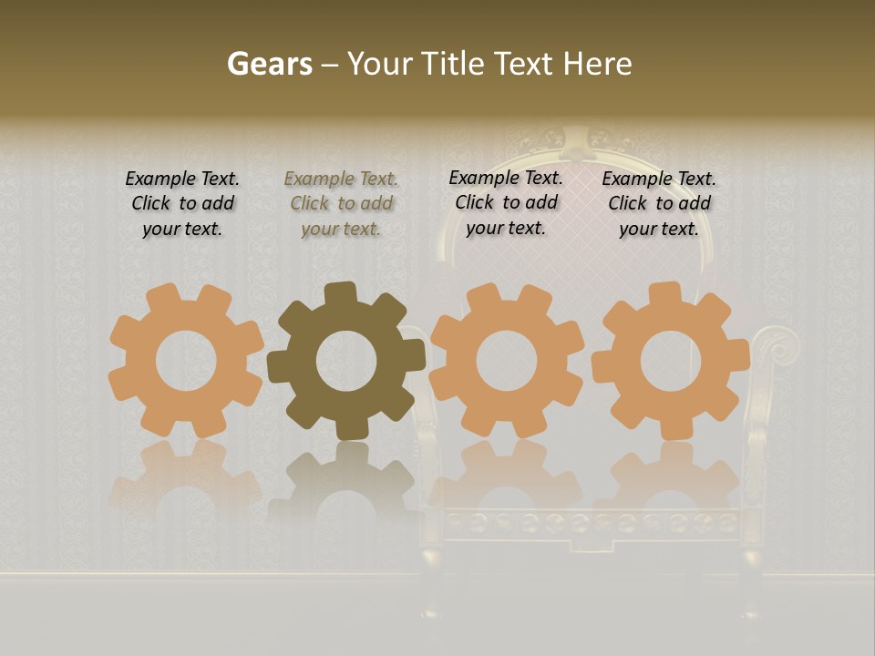 Living Chandelier Luxury PowerPoint Template