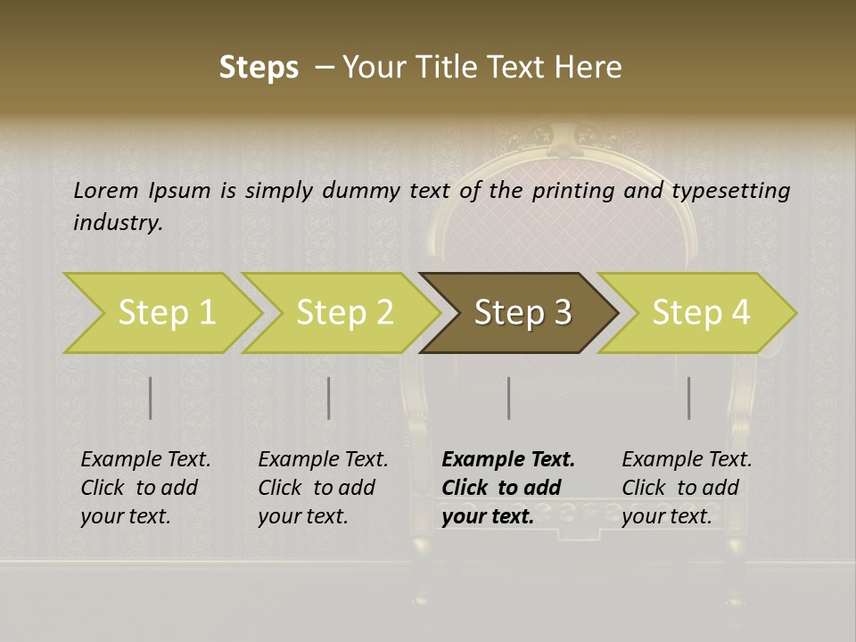 Living Chandelier Luxury PowerPoint Template