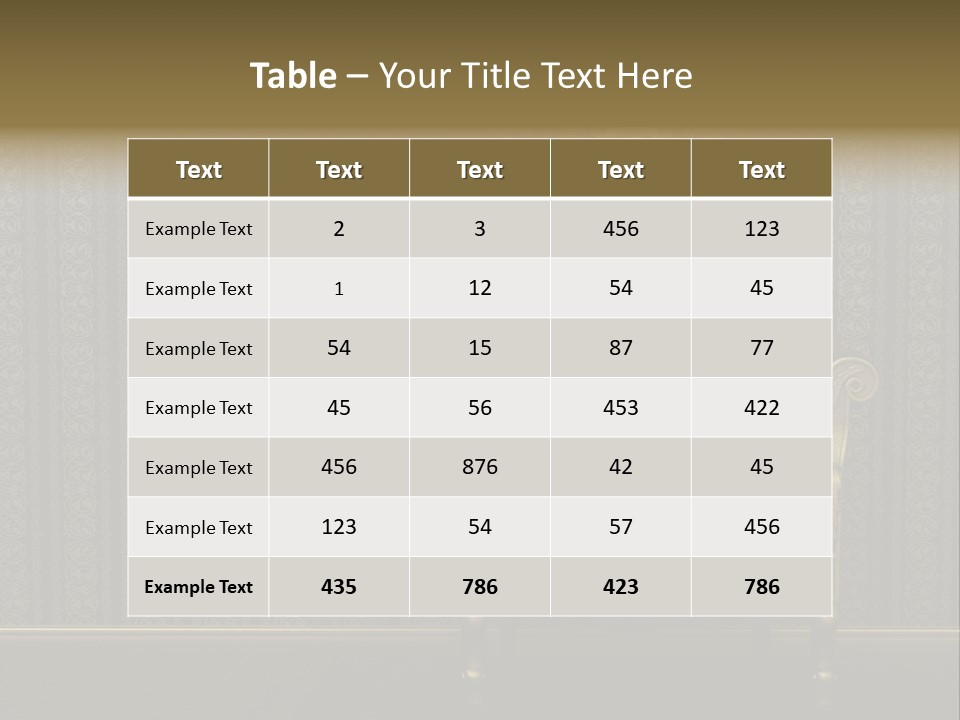 Living Chandelier Luxury PowerPoint Template
