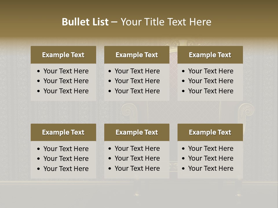 Living Chandelier Luxury PowerPoint Template