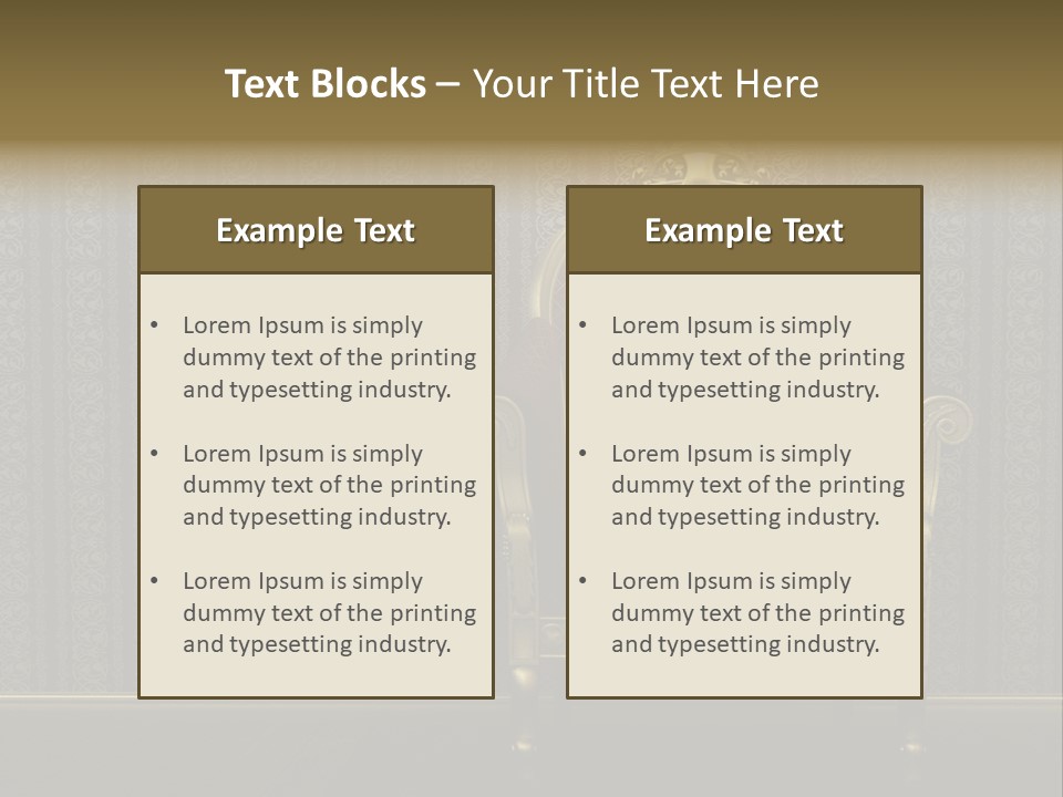 Living Chandelier Luxury PowerPoint Template