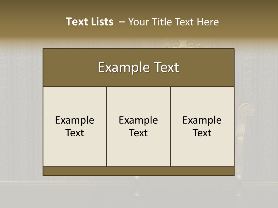 Living Chandelier Luxury PowerPoint Template