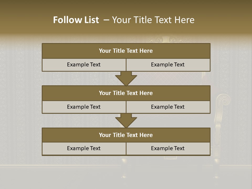 Living Chandelier Luxury PowerPoint Template