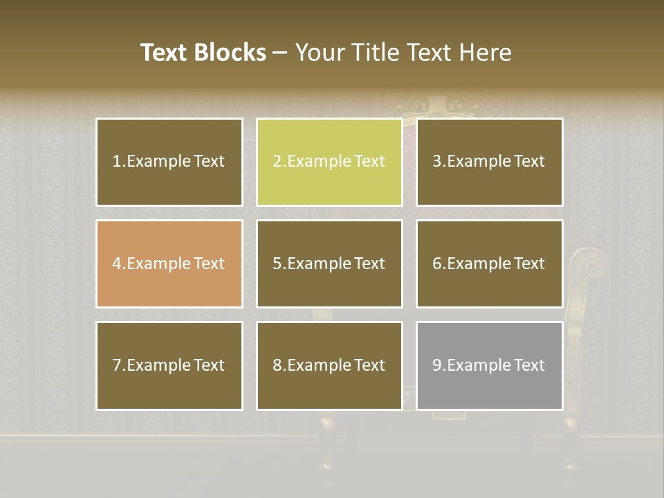 Living Chandelier Luxury PowerPoint Template