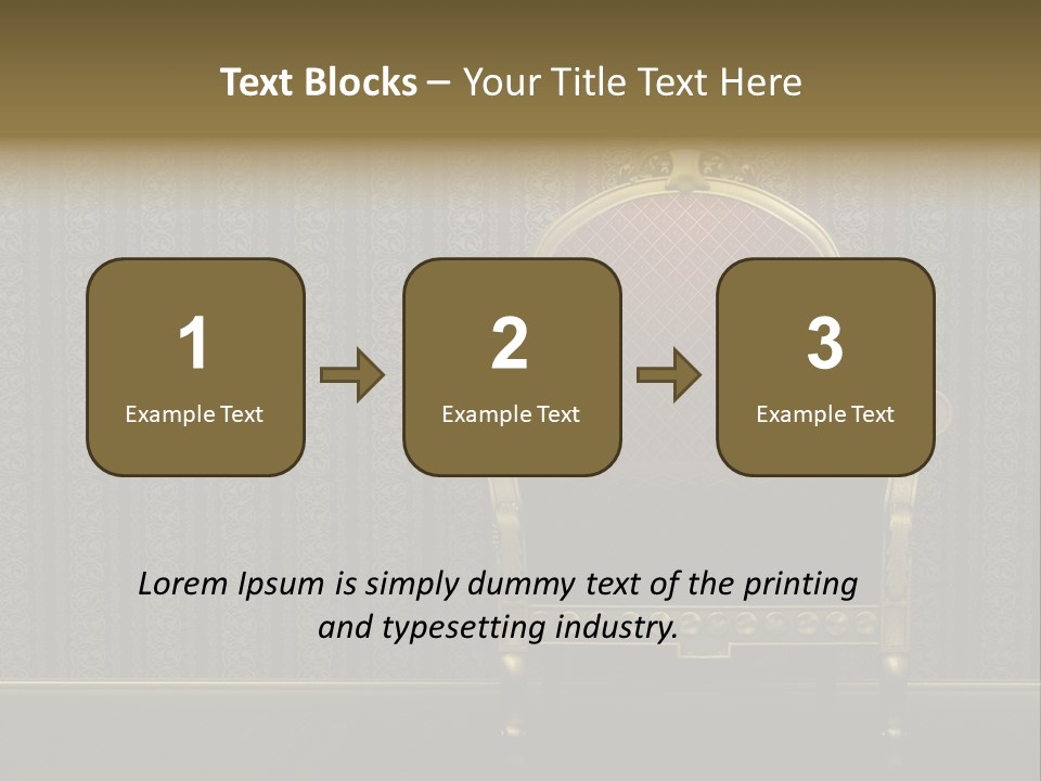 Living Chandelier Luxury PowerPoint Template