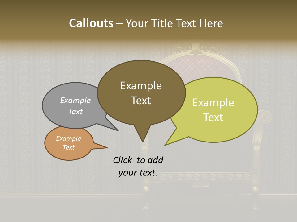 Living Chandelier Luxury PowerPoint Template