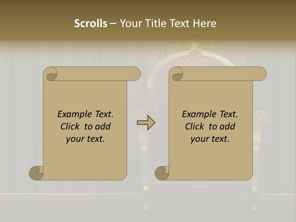 Living Chandelier Luxury PowerPoint Template
