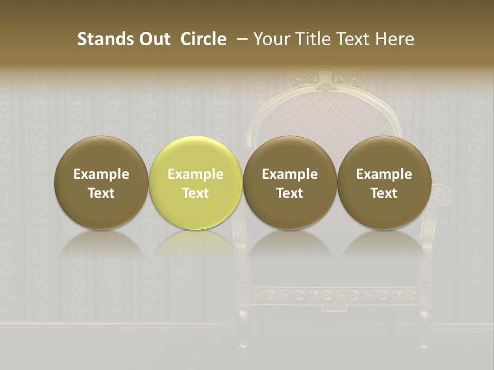 Living Chandelier Luxury PowerPoint Template